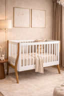 Signature Collection Cot · Sage Green· Natural Oak