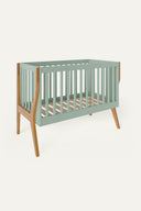 Signature Collection Cot · Sage Green· Natural Oak