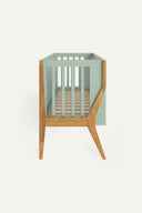 Signature Collection Cot · Sage Green· Natural Oak