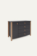 Atelier Collection Kommode II mit faltbarer Wickelauflage · Anthrazit