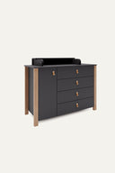 Atelier Collection Kommode II mit faltbarer Wickelauflage · Anthrazit