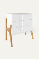 Kommode aus der Signature Collection mit wechselbarer Oberseite · Weiß · Eiche Natur