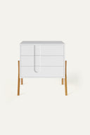 Kommode aus der Signature Collection mit wechselbarer Oberseite · Weiß · Eiche Natur