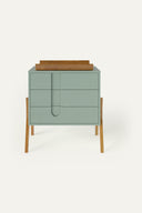 Signature Collection Dresser with Changing Top · Sage Green · Natural Oak