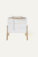 Kommode aus der Signature Collection mit wechselbarer Oberseite · Weiß · Eiche Natur