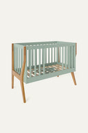 Signature Collection Cot · Sage Green· Natural Oak