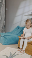 Lounge-Pouf · Aquablau