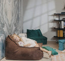 Lounge Pouf · Chocolate Brown