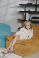 Pouf de salon · Moutarde